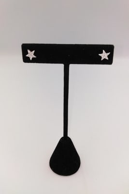 AROS CHICO 8MM ARO ESTRELLITA CON CIRCONES CRISTAL  BAÑO PLATA1