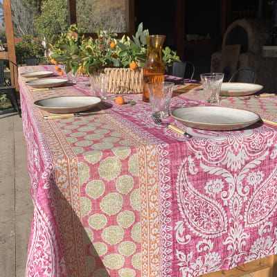 Callie Purple Mantel Antimanchas