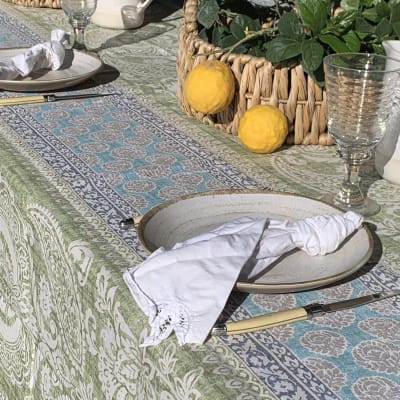 Callie Vert Mantel Antimanchas