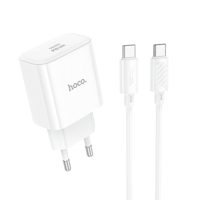 CARGADOR RÁPIDO CON CABLE TIPO C A TIPO C PD 30W - HOCO C76A PRO 3A1