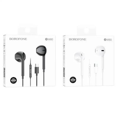 AUDIFONOS TIPO C CON CABLE MANOS LIBRES BOROFONE BM80