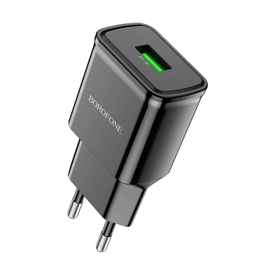 CARGADOR ADAPTADOR PUERTO USB QC3.0 18W SOLO - BOROFONE BA59A