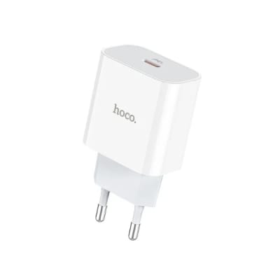 CARGADOR ADAPTADOR TIPO C PD 20W SIN CABLE - HOCO C76A PLUS 3A CERTIFICADO SEC