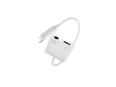 ADAPTADOR DE CARGA Y AUDIO PARA AURICULARES LIGHTNING DUAL 2 EN 1 - MH0301