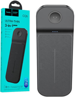 CARGADOR INALAMBRICO 3 EN 1 CARGA RÁPIDA 23W PARA SAMSUNG HOCO CQ6