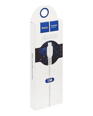 CABLE USB A LIGHTNING 2.4A HOCO X20 1M