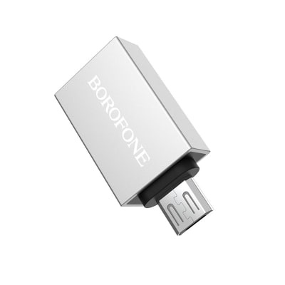 ADAPTADOR OTG USB A MICRO USB BOROFONE BV2