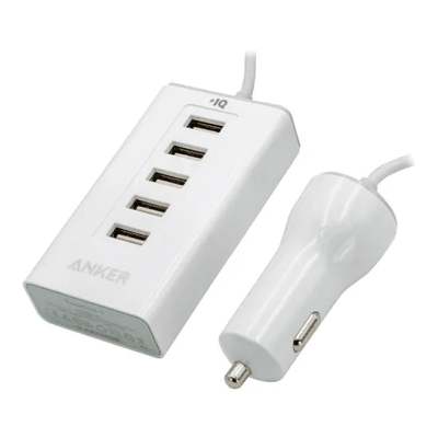 CARGADOR PARA AUTO - 5 PUERTOS USB