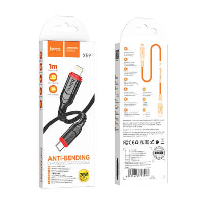 CABLE TIPO C A LIGHTNING PARA IPHONE 20W - HOCO X59 1M