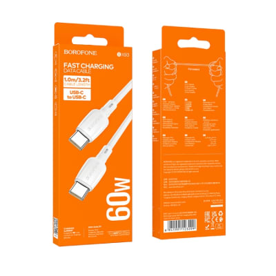 CABLE TIPO C A TIPO C 60W BOROFONE BX93 1M