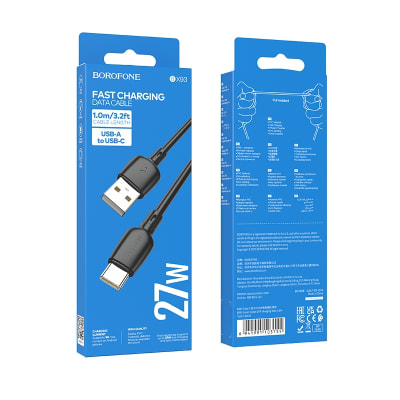 CABLE USB A TIPO C 27W 3A BOROFONE BX93 1M2