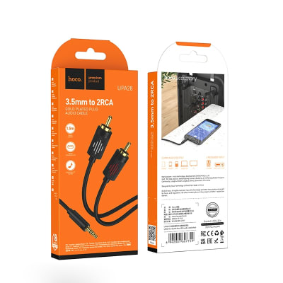 CABLE DE AUDIO RCA A AUXILIAR JACK 3.5MM 1.5M - HOCO UPA28