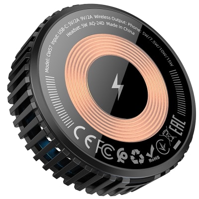 CARGADOR RÁPIDO INALAMBRICO MÁGNETICO 15W REFRIGERADO POR AIRE - HOCO CW571