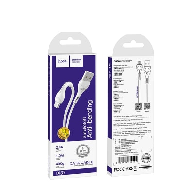 CABLE USB A MICRO USB V8 2.4A - HOCO X37 1M