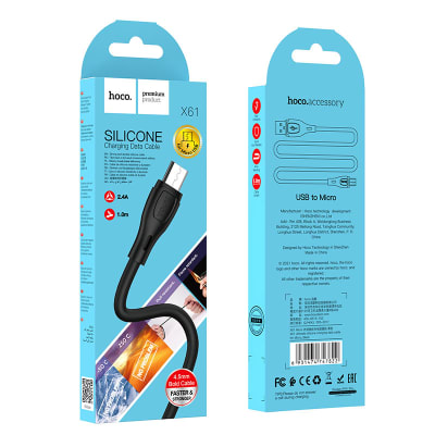 CABLE USB A MICRO USB V8 2.4A - HOCO X61 1M1