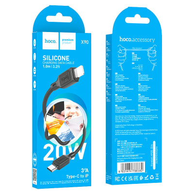CABLE TIPO C A LIGHTNING PD 20W 3A - HOCO X90 1M