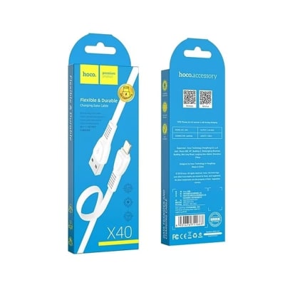 CABLE USB A LIGHTNING HOCO X40 1M PARA IPHONE