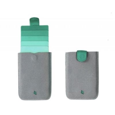 the wallet - grey/ green the wallet - grey/ green