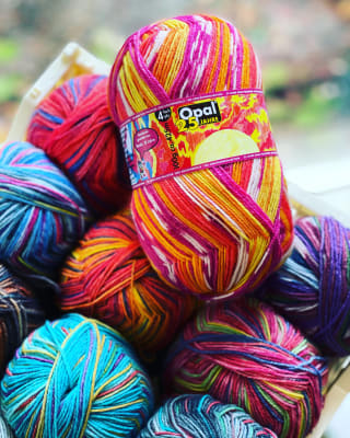 lana para calcetines