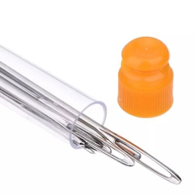 Aguja lana metal tubo1