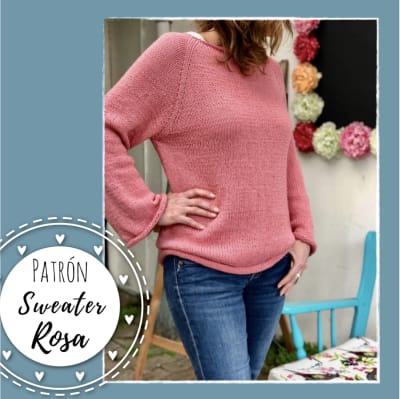 Patrón Sweater Rosa