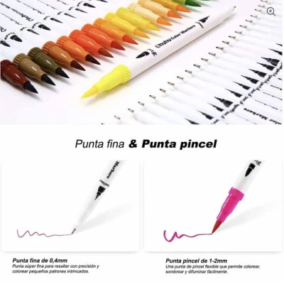 Ohuhu Maui journal dual brush pens