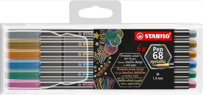 Stabilo 6 pen 68 metallic1