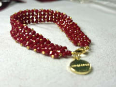 Pulsera Cristales Rojos