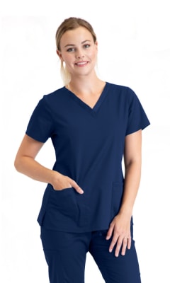 BARCO ESSENTIALS BE001 TOP WOMAN azul marino2