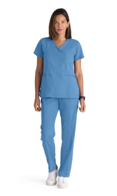 GREY'S ANATOMY STRETCH GRST001 TOP WOMAN azul cielo2