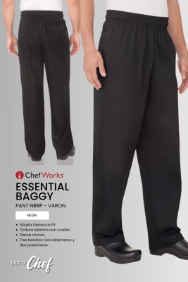 ESSENTIAL BAGGY NBBP PANT MAN negr1