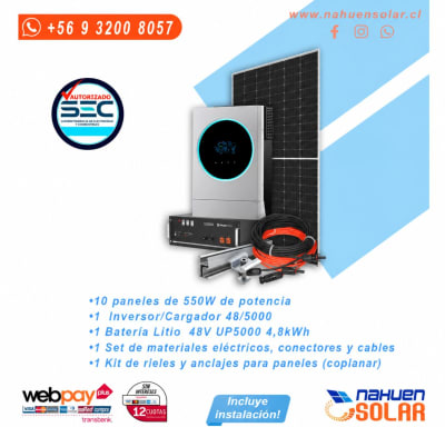 KIT OFF GRID 5KW VOLTRONIC