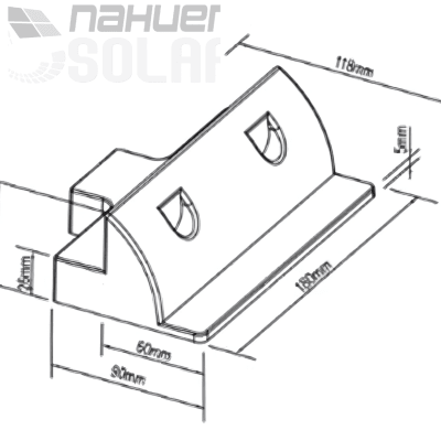 KIT SOPORTE PANEL RV (2 SOPORTE  LATERALES)