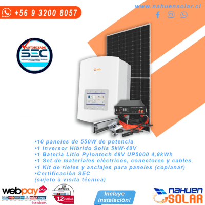 KIT HÍBRIDO  5.000 [W] SOLIS