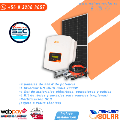 KIT ON GRID SOLIS 2[kW]