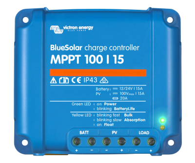 VICTRON BLUESOLAR MPPT 100/15-12/24-15A 100V VICTRON BLUESOLAR MPPT 100/15-12/24-15A 100V