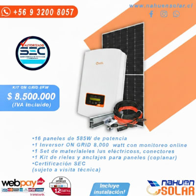 KIT ON GRID SOLIS 8[kW]