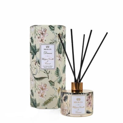 DOBLE PACK + REGALO: VANILLA & COCONUT: DIFUSOR + VELA MIA & CO + PORTA VELA DE REGALO DOBLE PACK + REGALO: VANILLA & COCONUT: DIFUSOR + VELA MIA & CO + PORTA VELA DE REGALO