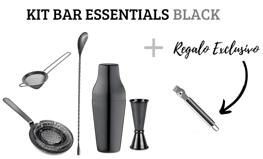 KIT BAR ESSENTIALS BLACK The Home Bar