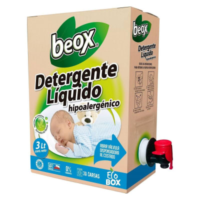 Detergente Líquido Hipoalergénico BEOX Ecobox 3 lts Detergente Líquido Hipoalergénico BEOX Ecobox 3 lts