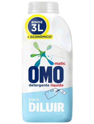 Detergente Líquido Omo para diluir 500 cc rinde 3 lt Detergente Líquido Omo para diluir 500 cc rinde 3 lt