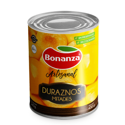 Duraznos Mitades Bonanza 430 grs Duraznos Mitades Bonanza 430 grs