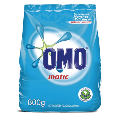 Detergente en Polvo Omo Matic 800 gr Detergente en Polvo Omo Matic 800 gr