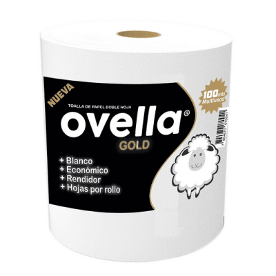 Papel Toalla Ovella Gold PRE PICADA 100 MTS (doble hoja) Papel Toalla Ovella Gold PRE PICADA 100 MTS (doble hoja)