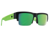 SPY SUN Cyrus 5050 Soft Matte Black Translucent Green - HD Plus Gray Green with Green Spectra Mirro1