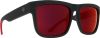 SPY SUN Discord Soft Matte Black Red Fade - HD Plus Gray Green with Red Light Spectra Mirror1