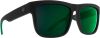 SPY SUN Discord Soft Matte Black-Green Fade - Happy Gray Green wGreen Flash1