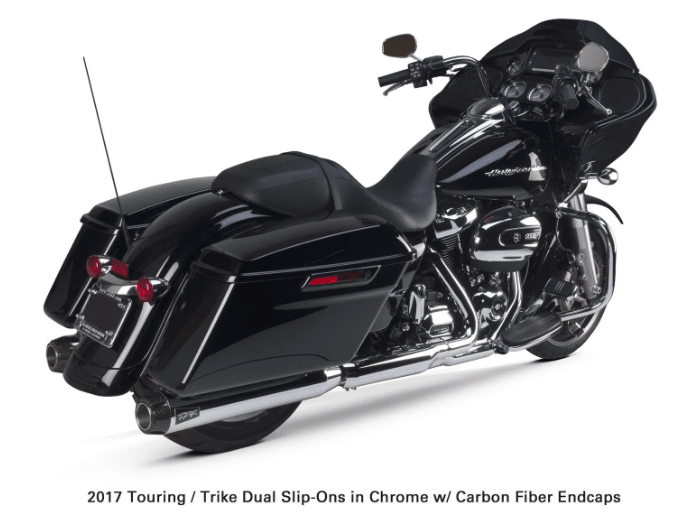 Harley Davidson Touring (2017-23) Black w/ Carbon Endcap2