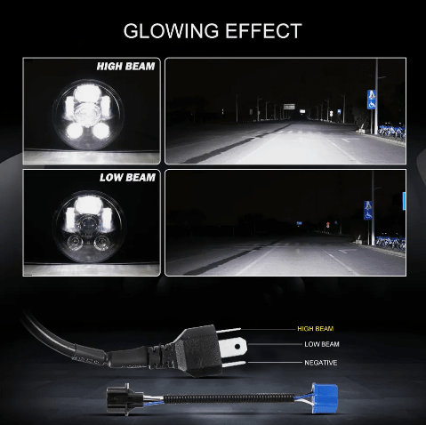 Led Sportster, Dyna Negro2