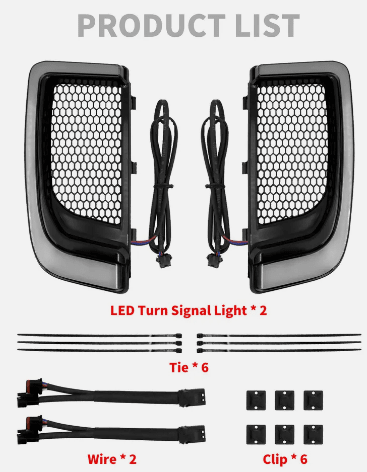 Fairing Lower Grills LED Turn Signal3